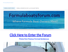 Tablet Screenshot of formulaboatsforum.com